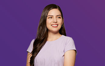 Smiling girl student image